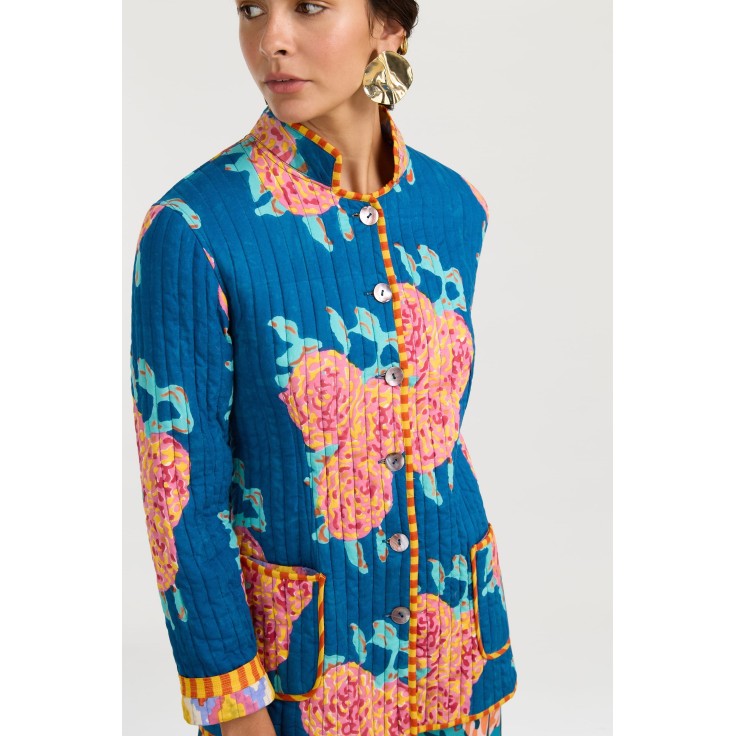 Jhodpuri Jacket Hima Plumbago