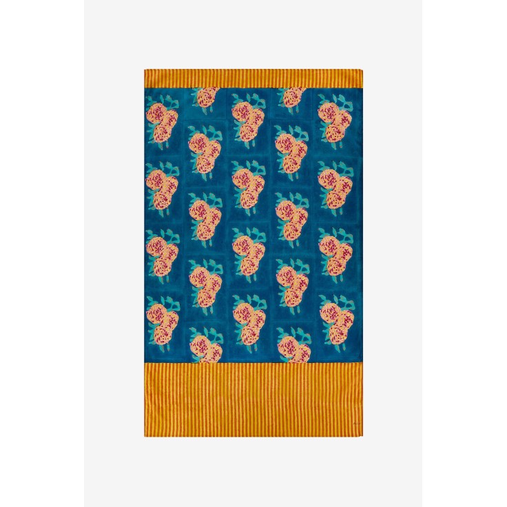 Pareo leopard flower teal
