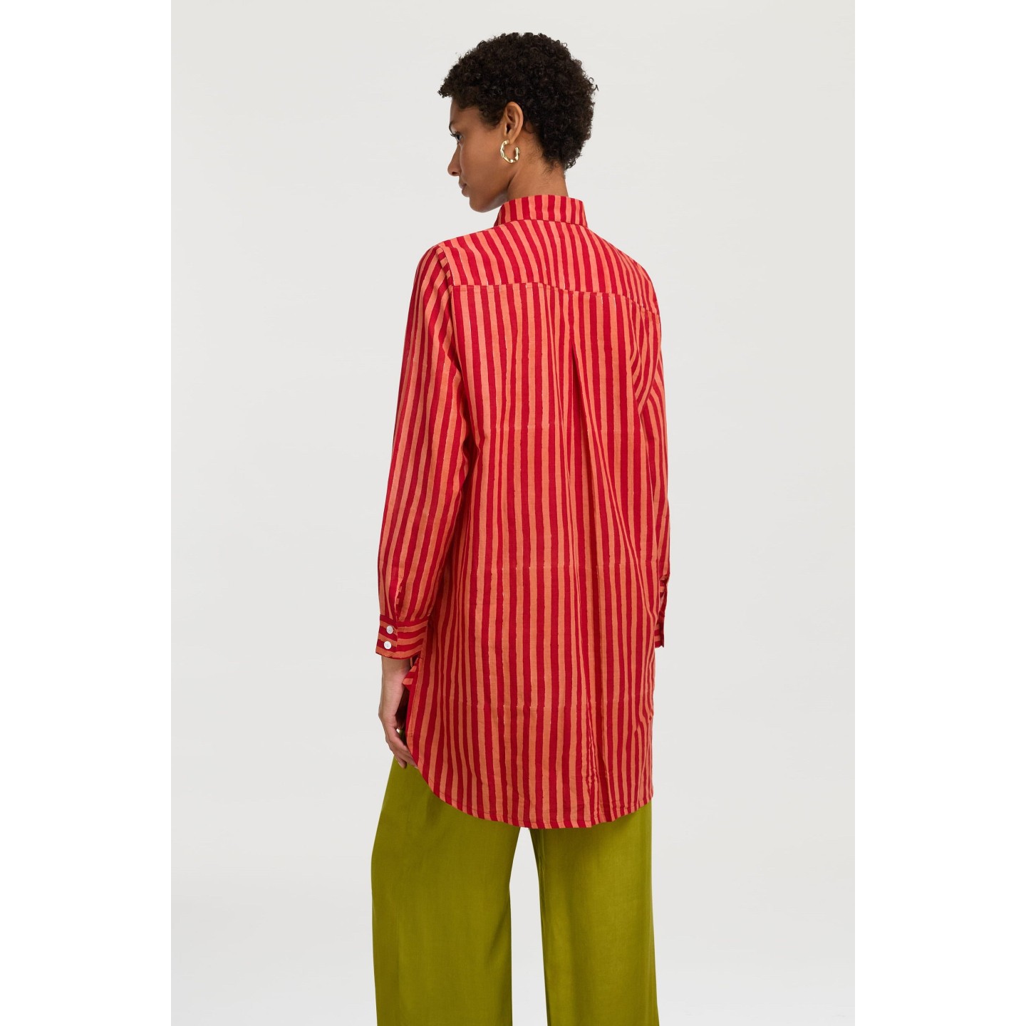 Camicia Ube Mini Stripes Red