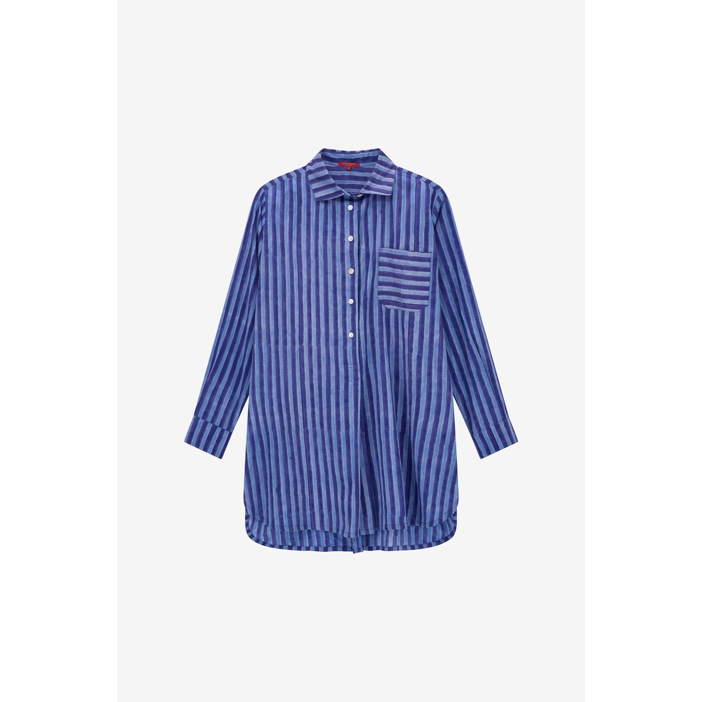 Camicia Ube Mini Stripes Plumbago