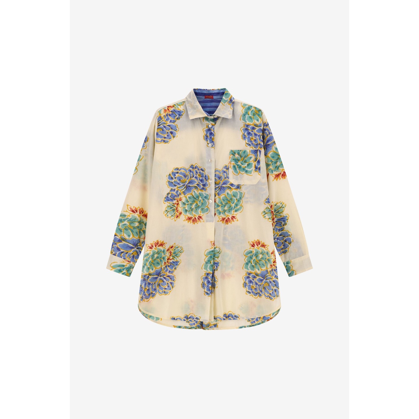 Shirt Ube Positano Flower Plumbago